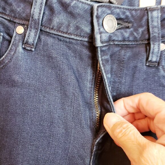 Prana Sienna Womens Jeans Skinny 4/27 x 31" Regular Stretch Mid Rise Deep Blue - Picture 8 of 14